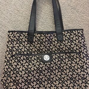 Tommy Hilfiger Chic Black and grey Tote Bag